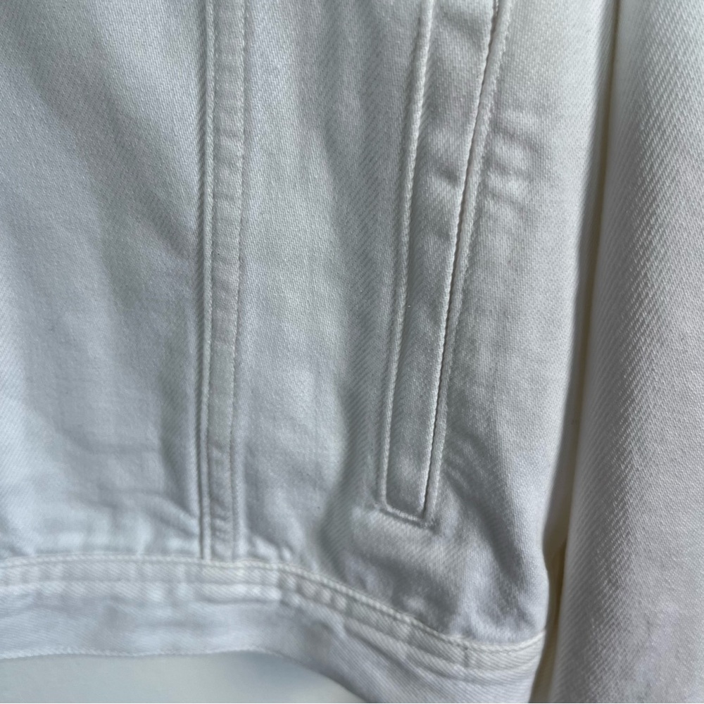 NWT J.Crew Size 2X LDenim blazer-jacket Women’s in white - Picture 9 of 15